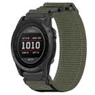 For Garmin Tactix 7 Pro 26mm Nylon Hook And Loop Fastener Watch Band(Grey) - 1