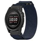 For Garmin Tactix 7 26mm Nylon Hook And Loop Fastener Watch Band(Blue) - 1