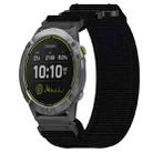 For Garmin Enduro 26mm Nylon Hook And Loop Fastener Watch Band(Black) - 1