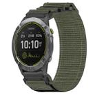 For Garmin Enduro 26mm Nylon Hook And Loop Fastener Watch Band(Grey) - 1
