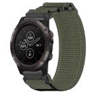 For Garmin Fenix 5X Plus 26mm Nylon Hook And Loop Fastener Watch Band(Grey) - 1