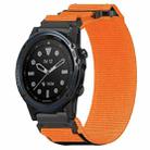 For Garmin Descent MK 1 26mm Nylon Hook And Loop Fastener Watch Band(Orange) - 1