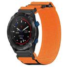For Garmin Descent MK 2 26mm Nylon Hook And Loop Fastener Watch Band(Orange) - 1