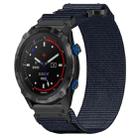 For Garmin Descent MK 2 26mm Nylon Hook And Loop Fastener Watch Band(Blue) - 1