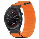 For Garmin Descent MK 2i 26mm Nylon Hook And Loop Fastener Watch Band(Orange) - 1