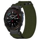 For Garmin Descent Mk3 43mm 20mm Nylon Hook And Loop Fastener Watch Band(Army Green) - 1