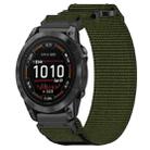 For Garmin Epix Pro 42mm 20mm Nylon Hook And Loop Fastener Watch Band(Army Green) - 1