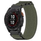 For Garmin Fenix 7S 20mm Nylon Hook And Loop Fastener Watch Band(Grey) - 1