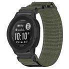 For Garmin Instinct 2S 20mm Nylon Hook And Loop Fastener Watch Band(Grey) - 1