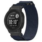 For Garmin Instinct 2S 20mm Nylon Hook And Loop Fastener Watch Band(Blue) - 1