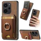 For Xiaomi Poco X5 Pro Retro Splitable Magnetic Stand Card Bag Leather Phone Case(Brown) - 1