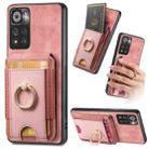 For Xiaomi Redmi 10 Retro Splitable Magnetic Stand Card Bag Leather Phone Case(Pink) - 1