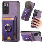 For Xiaomi Redmi 10 Retro Splitable Magnetic Stand Card Bag Leather Phone Case(Purple) - 1