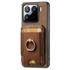 For Xiaomi 15 Pro Retro Splitable Magnetic Stand Card Bag Leather Phone Case(Brown) - 2