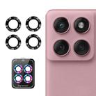 For Motorola Edge 60 Fusion ENKAY Hat-Prince 9H Rear Camera Lens Aluminium Alloy Tempered Glass Film(Black) - 1