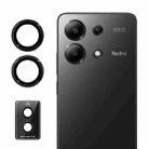 For Redmi Note 13 4G ENKAY Hat-Prince 9H Rear Camera Lens Aluminium Alloy Tempered Glass Film(Black) - 1