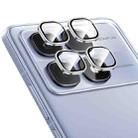 For Redmi K70 Ultra ENKAY Hat-Prince 9H Rear Camera Lens Aluminium Alloy Tempered Glass Film(Silver) - 1