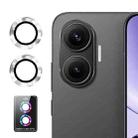 For Redmi Turbo 4 Pro ENKAY Hat-Prince 9H Rear Camera Lens Aluminium Alloy Tempered Glass Film(Silver) - 1