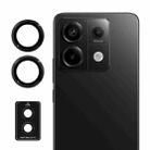 For Redmi Note 13 Pro 5G ENKAY Hat-Prince 9H Rear Camera Lens Aluminium Alloy Tempered Glass Film(Black) - 1