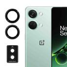 For OnePlus Nord 3 ENKAY Hat-Prince 9H Rear Camera Lens Aluminium Alloy Tempered Glass Film(Black) - 1