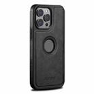 For iPhone 13 Pro Max Suteni G1 Magsafe Leather Back Phone Case(Black) - 3