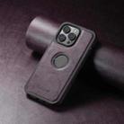 For iPhone 13 Pro Max Suteni G1 Magsafe Leather Back Phone Case(Purple) - 2