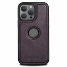 For iPhone 13 Pro Max Suteni G1 Magsafe Leather Back Phone Case(Purple) - 3