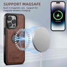 For iPhone 16 Suteni G1 Magsafe Leather Back Phone Case(Brown) - 3