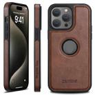 For iPhone 16 Pro Suteni G1 Magsafe Leather Back Phone Case(Brown) - 1