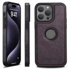 For iPhone 16 Pro Max Suteni G1 Magsafe Leather Back Phone Case(Purple) - 1