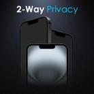 For iPhone 16e NORTHJO A++ 28 Degree Privacy Full Glue Silk Printing Tempered Glass Film - 3