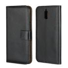 Leather Horizontal Flip Holster for Nokia 3.1 ,with Magnetic Clasp and Bracket and Card Slot and Wallet(Black) - 1