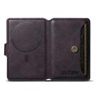 Suteni S2 Phone Magnetic Card Case Card Sleeve MagSafe Magnetic Coil PU Leather(Purple) - 2