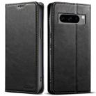 For Google Pixel 8 Pro Suteni J02 Oil Wax Wallet Leather Phone Case(Black) - 1