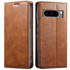 For Google Pixel 8 Pro Suteni J02 Oil Wax Wallet Leather Phone Case(Brown) - 1