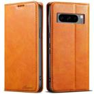 For Google Pixel 8 Pro Suteni J02 Oil Wax Wallet Leather Phone Case(Khaki) - 1