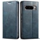 For Google Pixel 8 Pro Suteni J02 Oil Wax Wallet Leather Phone Case(Blue) - 1