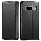 For Google Pixel 8a Suteni J02 Oil Wax Wallet Leather Phone Case(Black) - 1