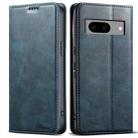 For Google Pixel 8a Suteni J02 Oil Wax Wallet Leather Phone Case(Blue) - 1