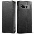 For Google Pixel 7 Suteni J02 Oil Wax Wallet Leather Phone Case(Black) - 1