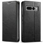 For Google Pixel 7 Pro Suteni J02 Oil Wax Wallet Leather Phone Case(Black) - 1