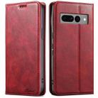 For Google Pixel 7 Pro Suteni J02 Oil Wax Wallet Leather Phone Case(Red) - 1