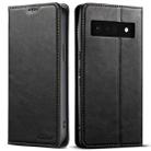 For Google Pixel 6 Pro Suteni J02 Oil Wax Wallet Leather Phone Case(Black) - 1