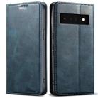 For Google Pixel 6 Pro Suteni J02 Oil Wax Wallet Leather Phone Case(Blue) - 1