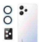 For Xiaomi Redmi 12 4G ENKAY Hat-Prince 9H Rear Camera Lens Aluminium Alloy Tempered Glass Film(Blue) - 1