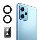 For Xiaomi Redmi Note 12 5G ENKAY Hat-Prince 9H Rear Camera Lens Aluminium Alloy Tempered Glass Film(Black) - 1