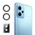For Xiaomi Redmi Note 12 5G ENKAY Hat-Prince 9H Rear Camera Lens Aluminium Alloy Tempered Glass Film(Silver) - 1