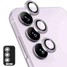 For Samsung Galaxy M55 ENKAY Hat-Prince 9H Rear Camera Lens Aluminium Alloy Tempered Glass Film(Light Purple) - 1