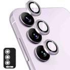 For Samsung Galaxy M54 ENKAY Hat-Prince 9H Rear Camera Lens Aluminium Alloy Tempered Glass Film(Light Purple) - 1