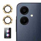 For Samsung Galaxy A06 4G ENKAY Hat-Prince 9H Rear Camera Lens Aluminium Alloy Tempered Glass Film(Golden) - 1